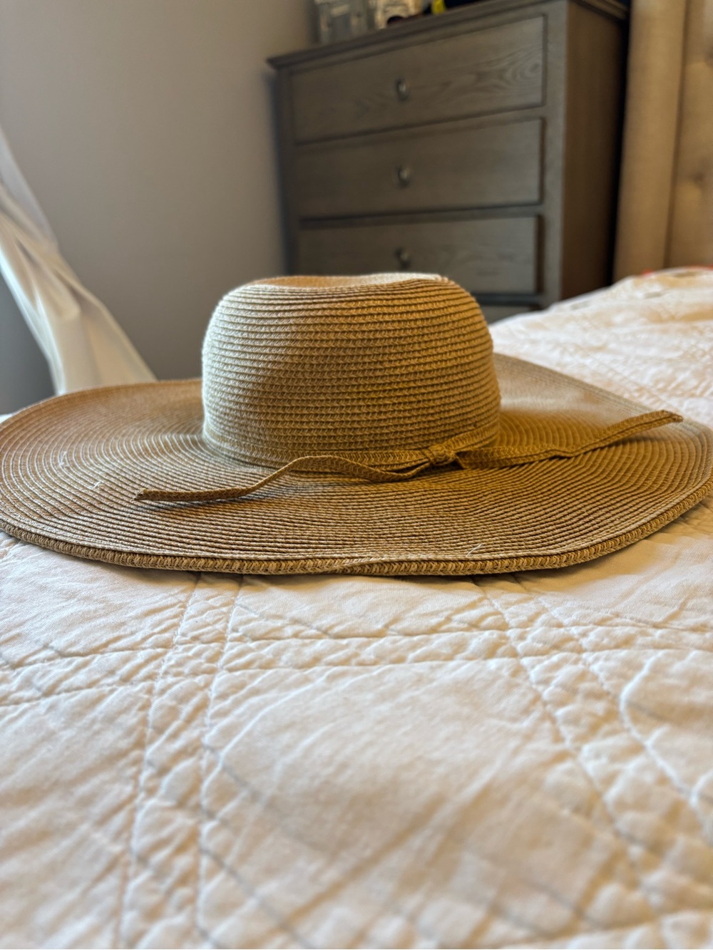 Scala Wide Brim Woven Straw Sun Hat Beach Vacation Classic Sun Protection